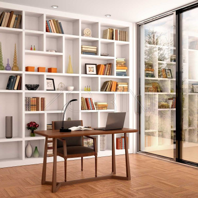 Белые стеллажи