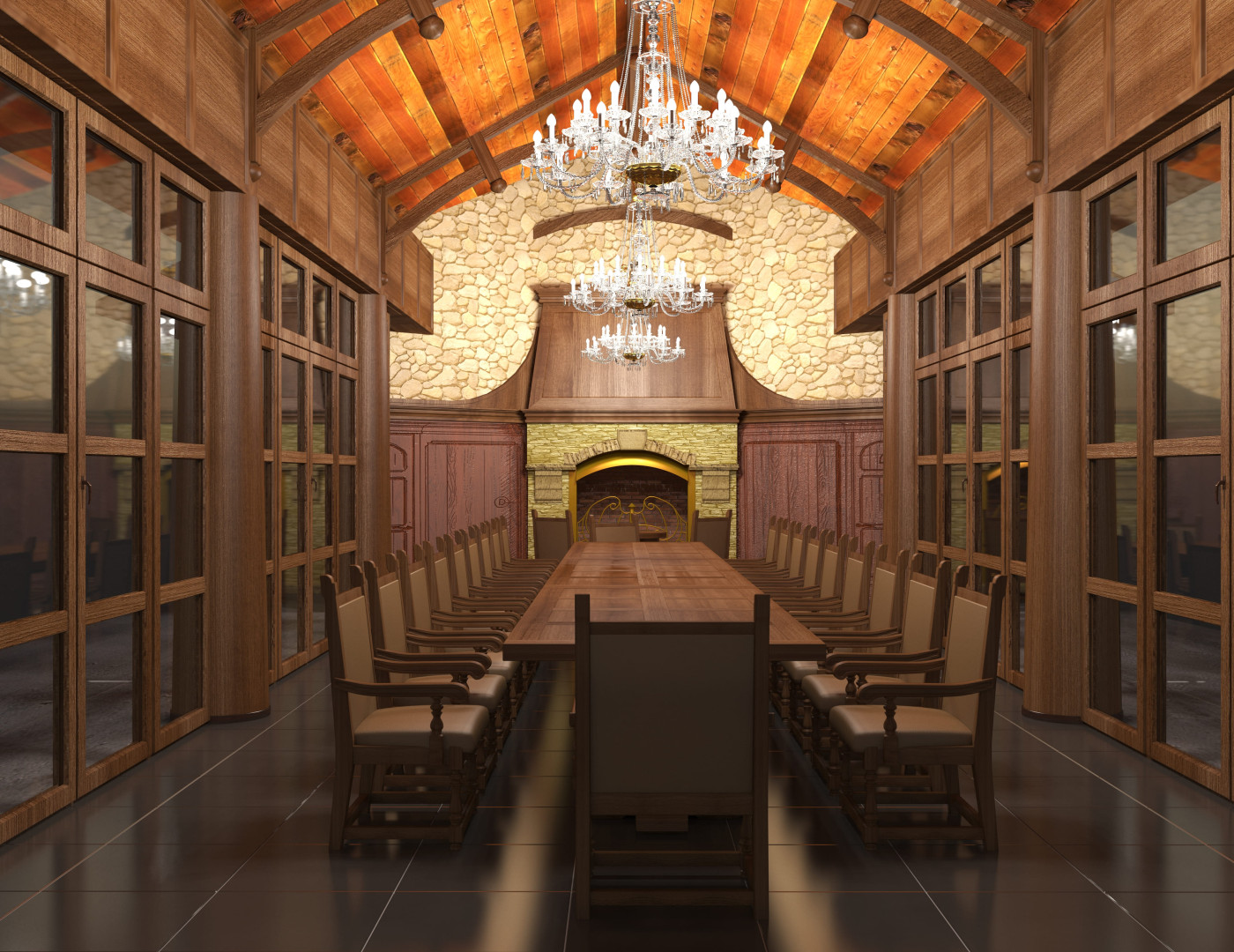 Стол для переговоров Ореховый — фото № 1