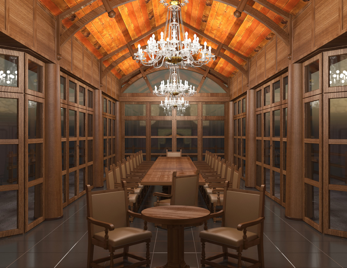 Стол для переговоров Ореховый — фото № 1