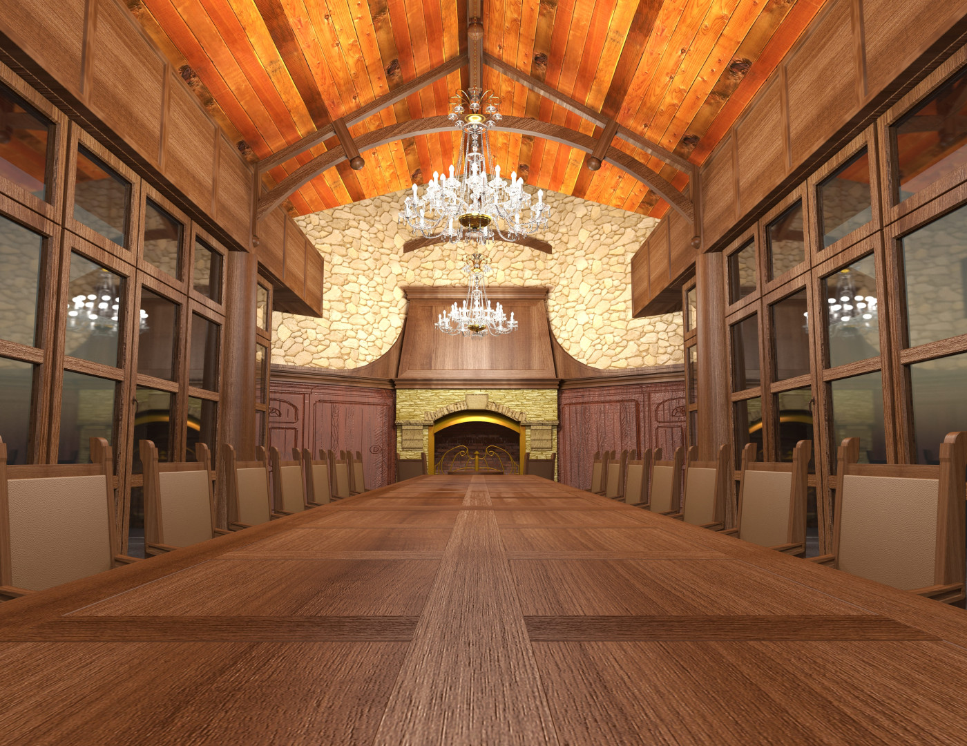 Стол для переговоров Ореховый — фото № 4