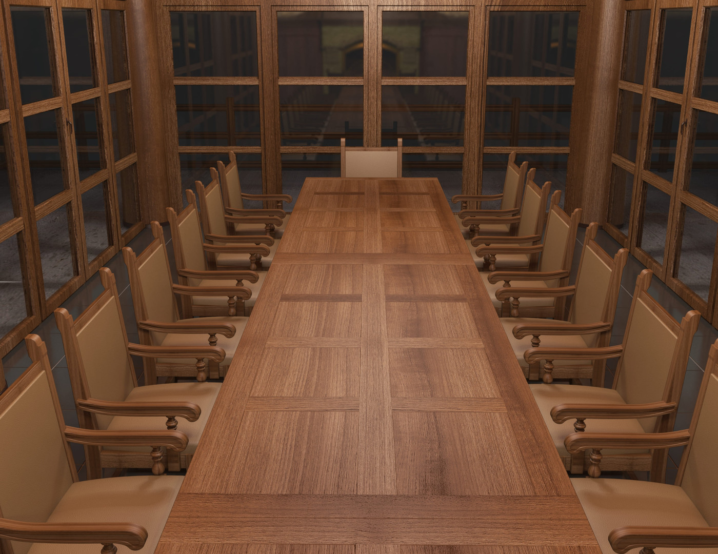 Стол для переговоров Ореховый — фото № 5