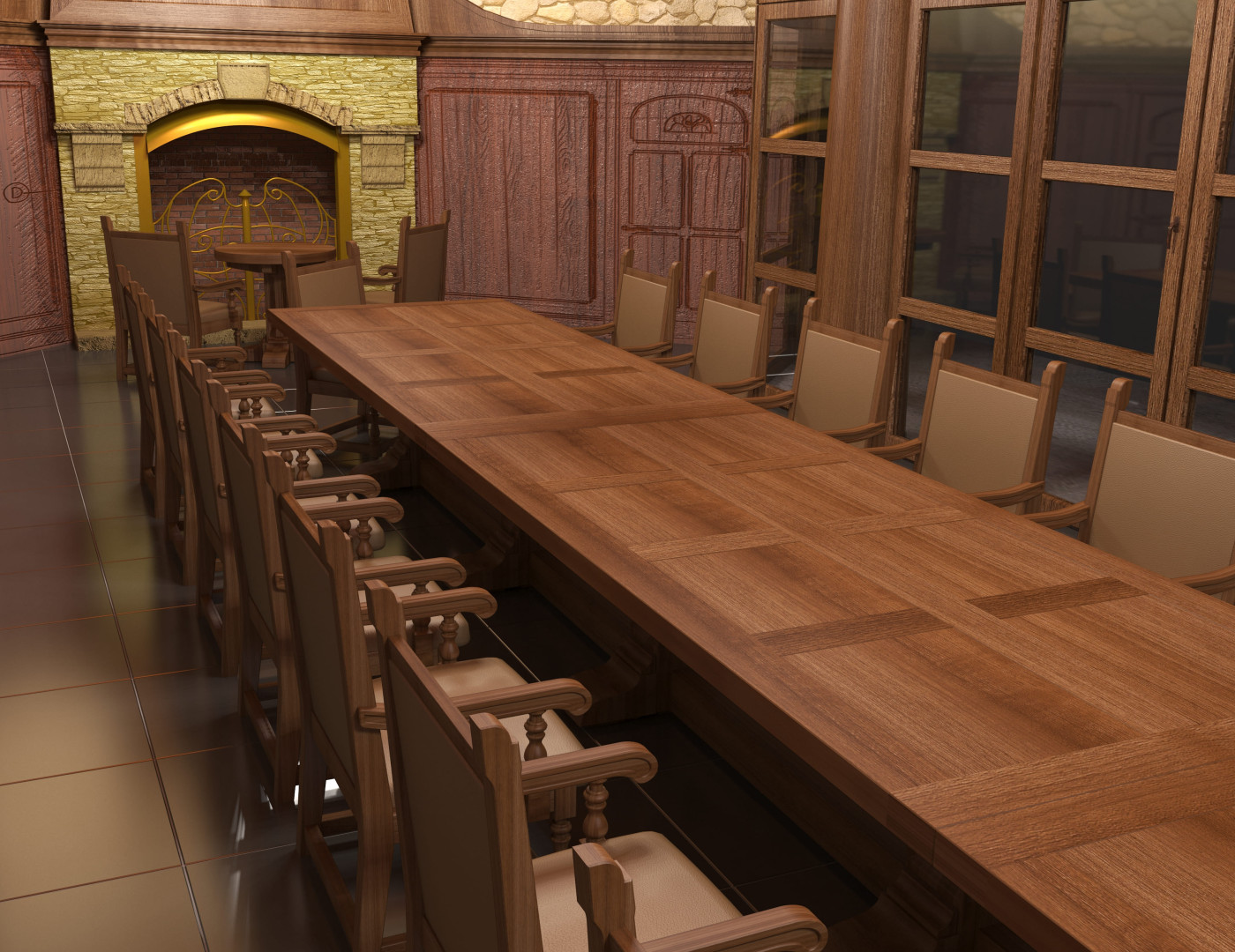 Стол для переговоров Ореховый — фото № 6