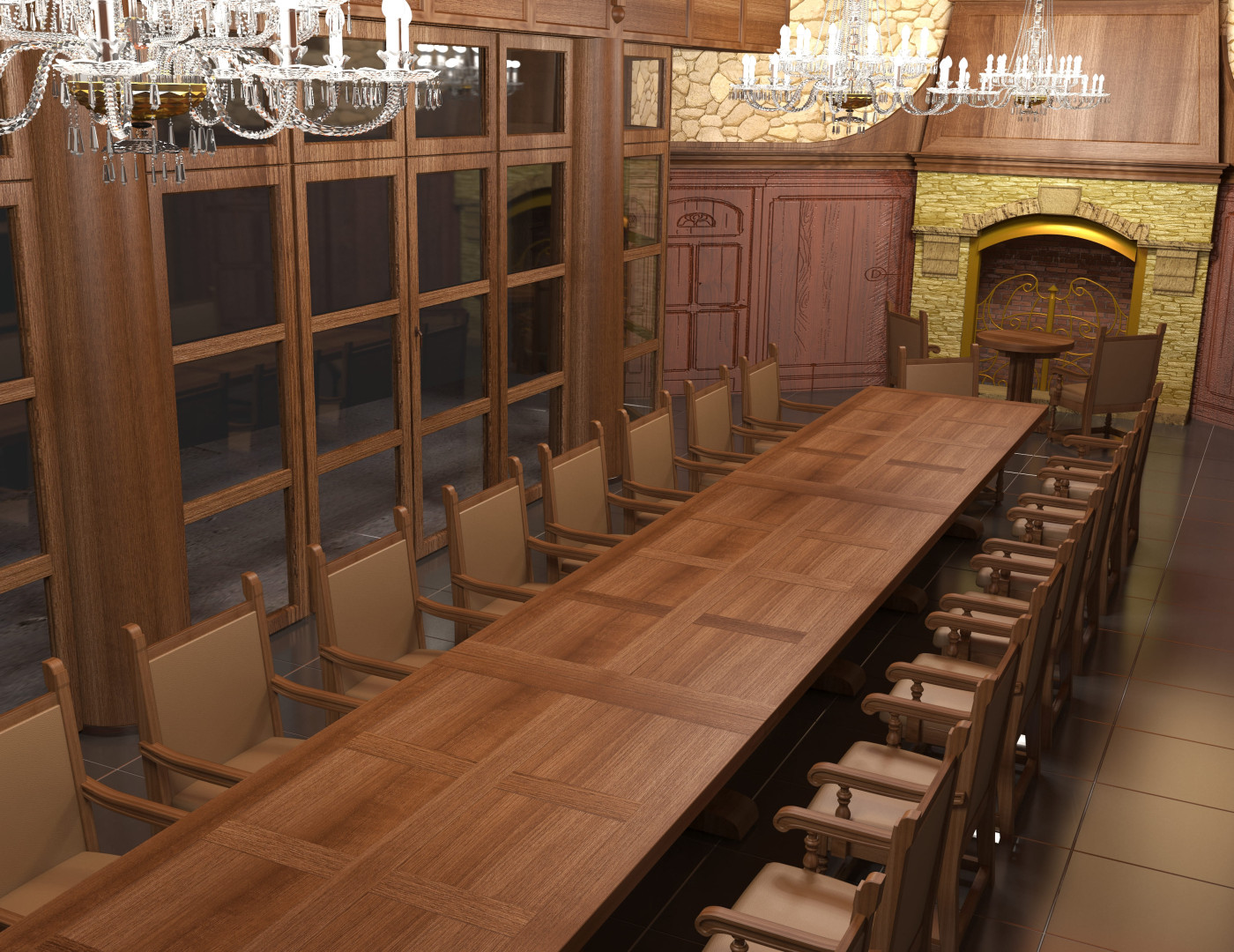 Стол для переговоров Ореховый — фото № 7