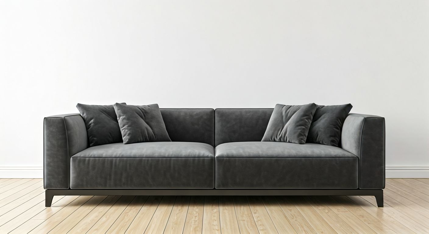 роскошный диван в светлой гостиной