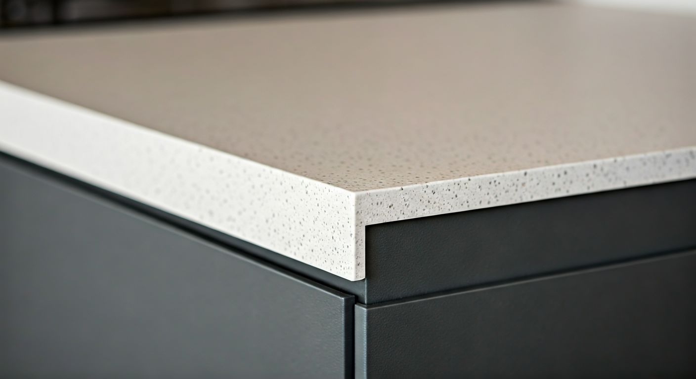 Деталь столешницы и текстуры фасадов