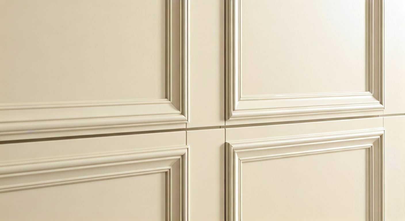 Неоклассический шкаф из бука с бронзовыми ручками