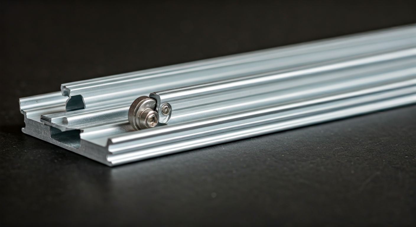 Деталь направляющей системы раздвижных дверей