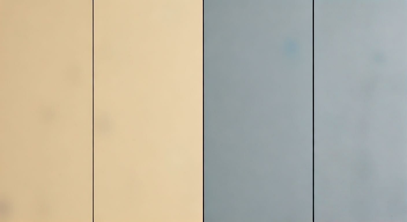 два оттенка на фасаде шкафа