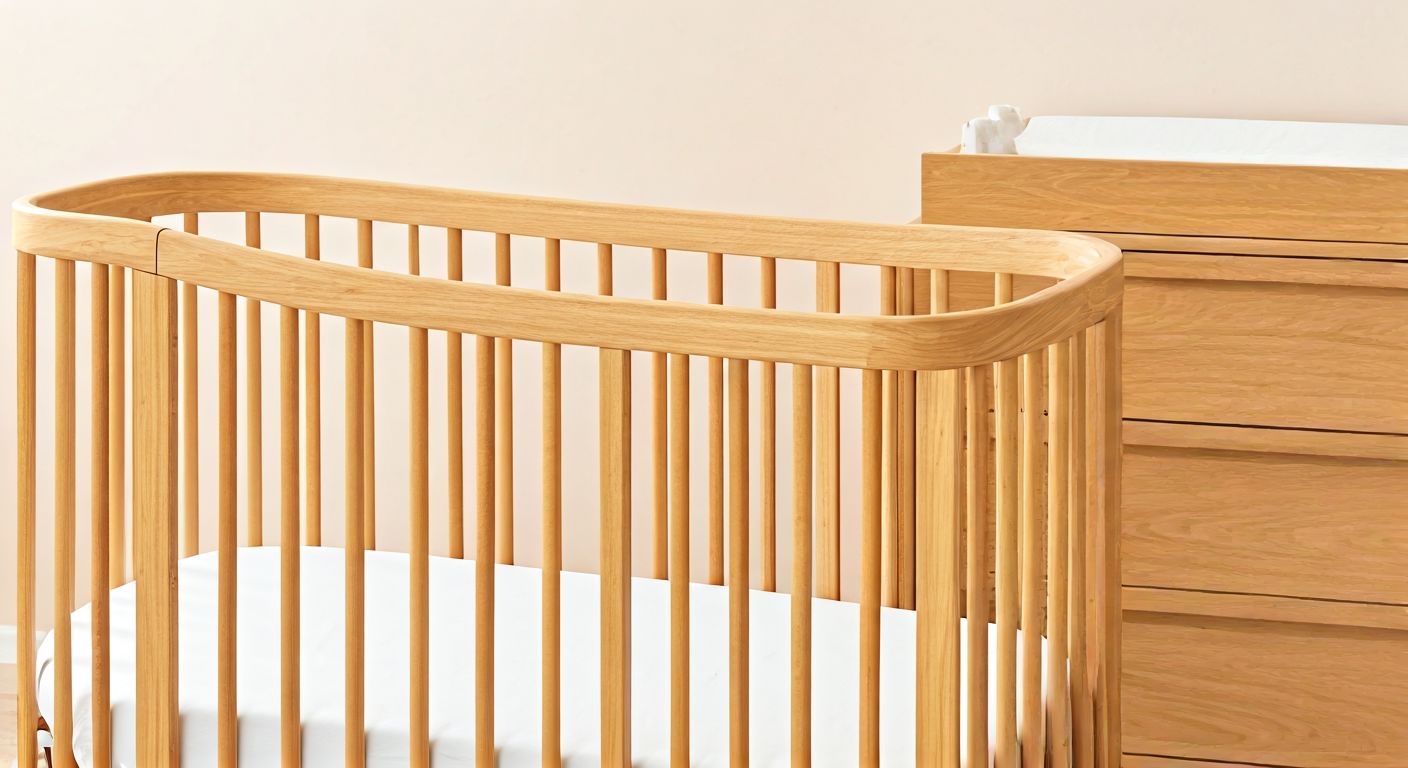 регулируемая детская кроватка и комод