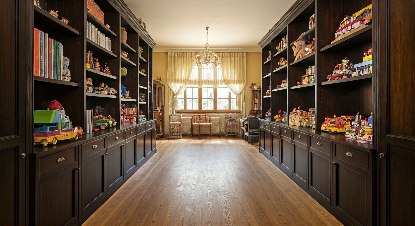 громоздкая мебель в загроможденной детской