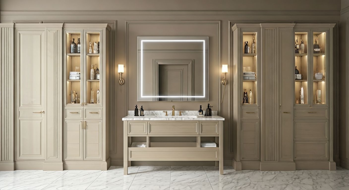 роскошный комплект мебели для ванной