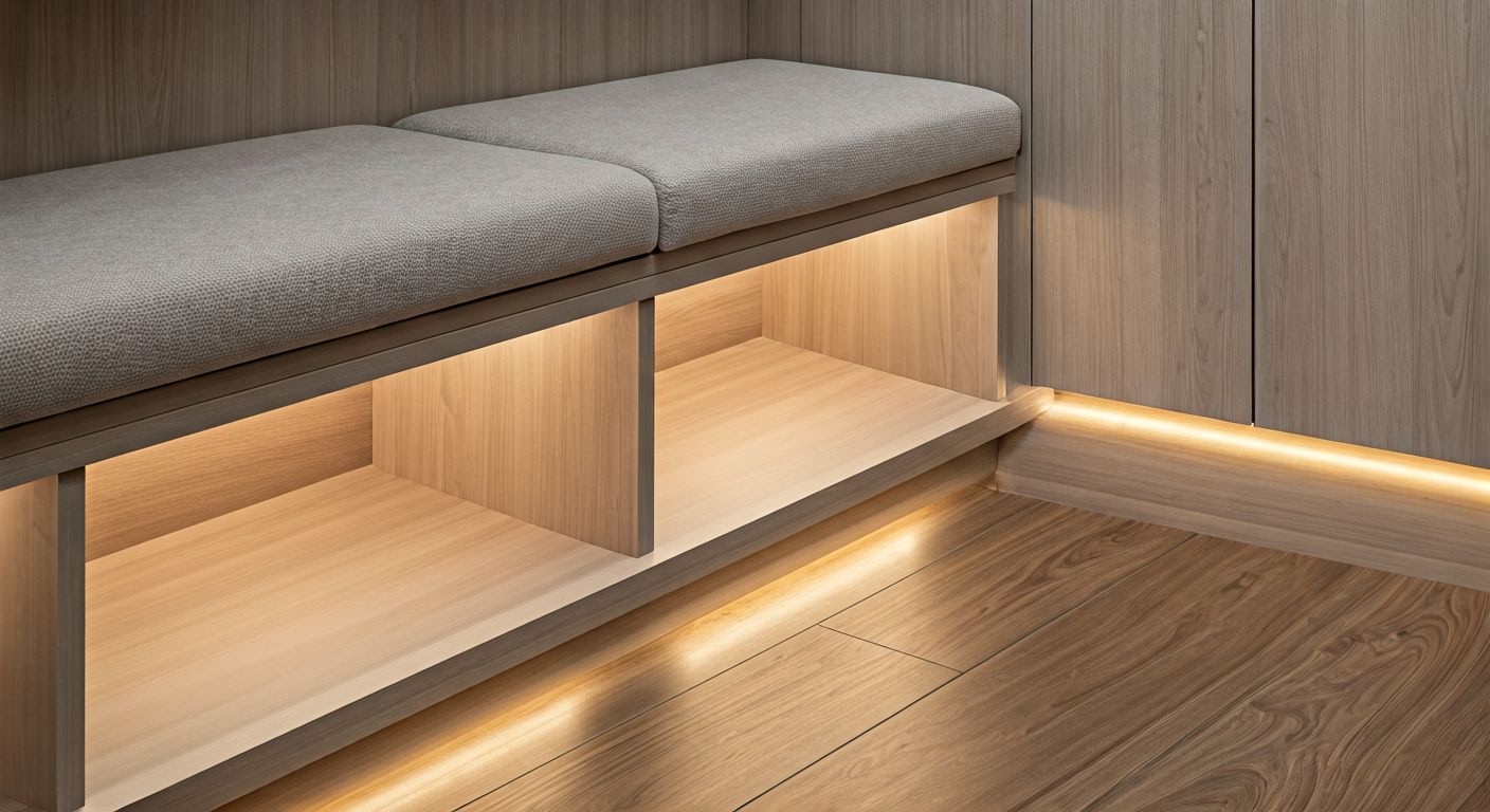 Детали мебели и освещения прихожей