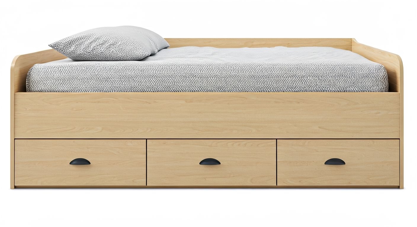 Кровать с вместительным выдвижным ящиком
