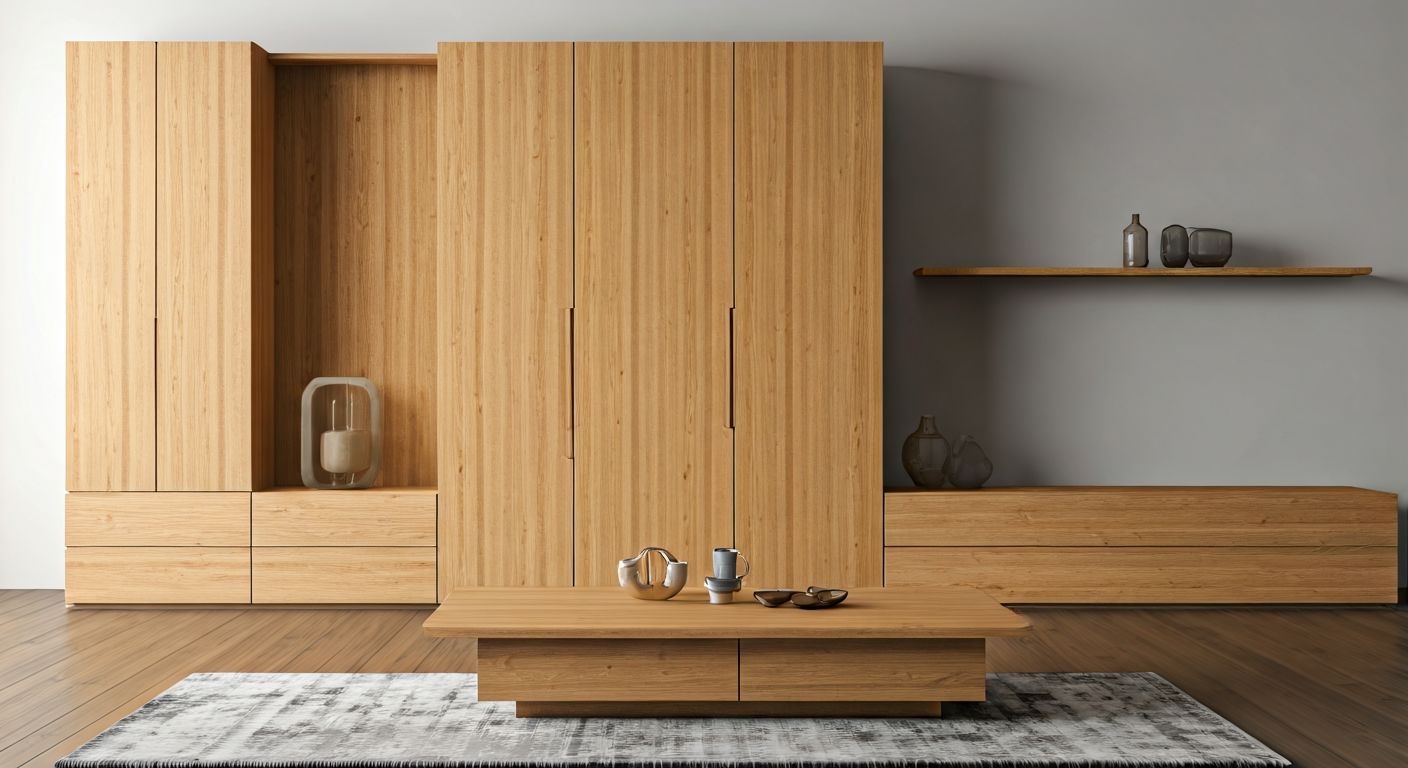 Роскошная гостиная с МДФ мебелью