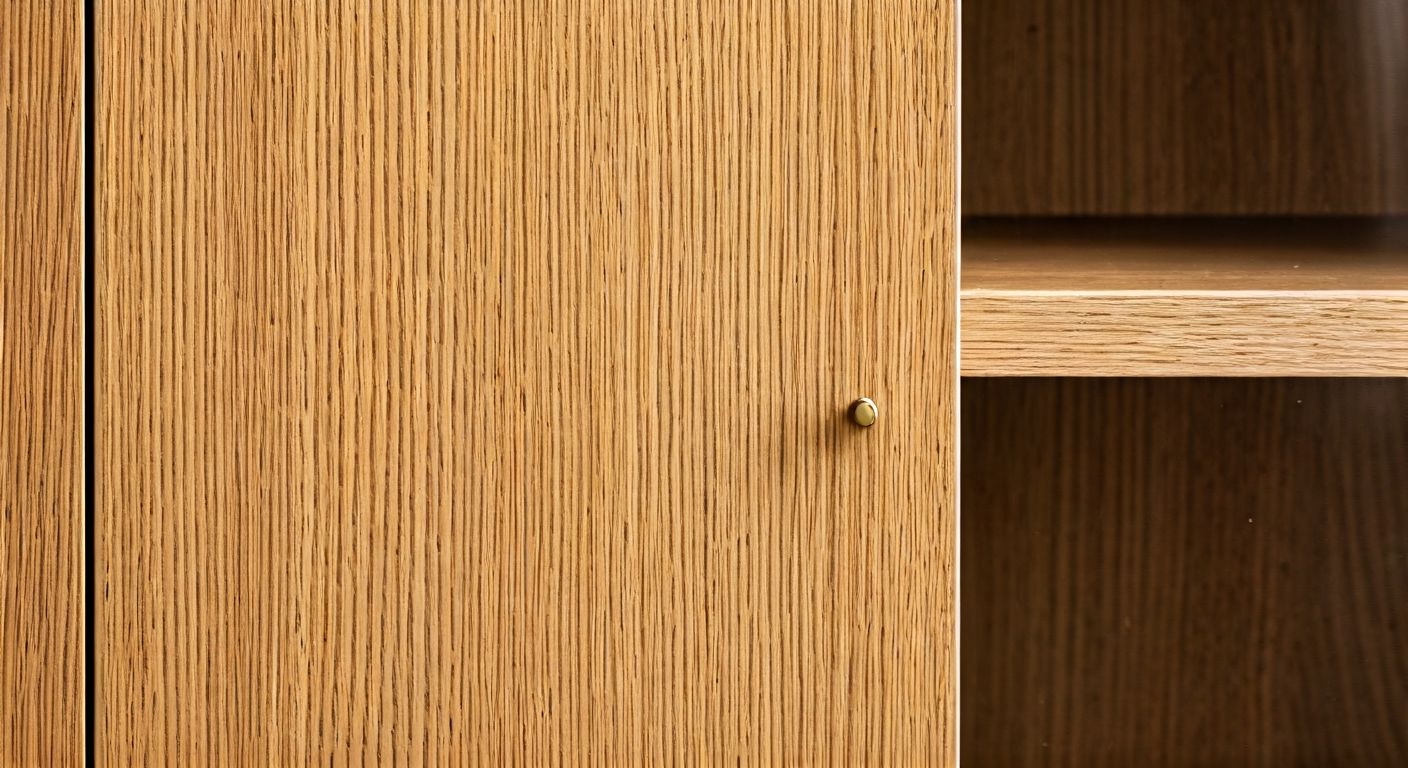 Крупный план дверцы серванта с латунью