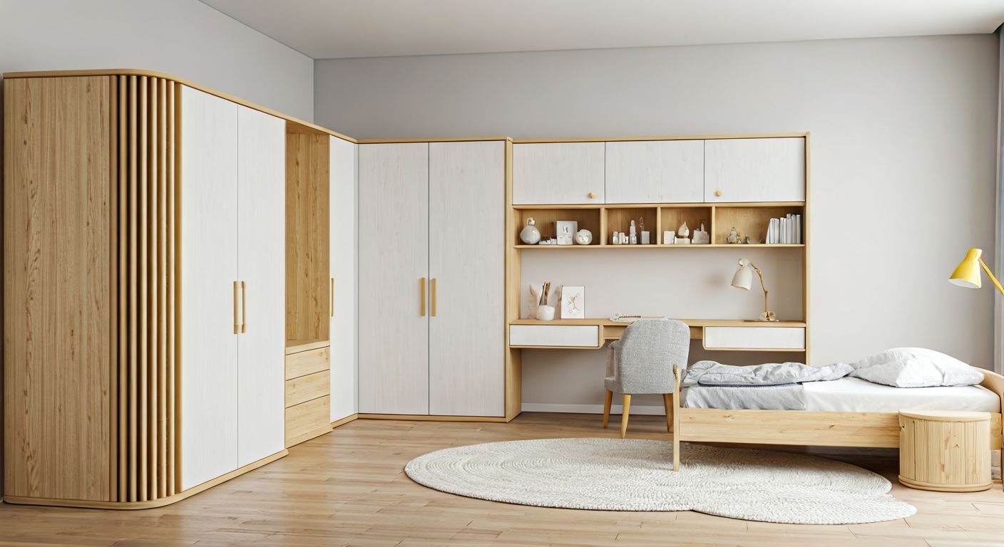 Роскошный интерьер детской комнаты с мебелью