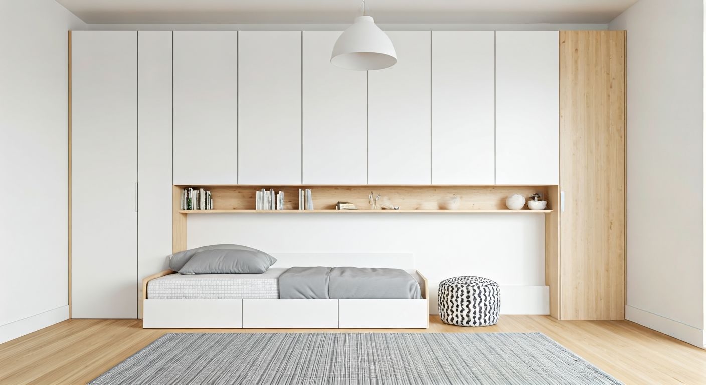 Компактная детская с трансформируемой многофункциональной мебелью