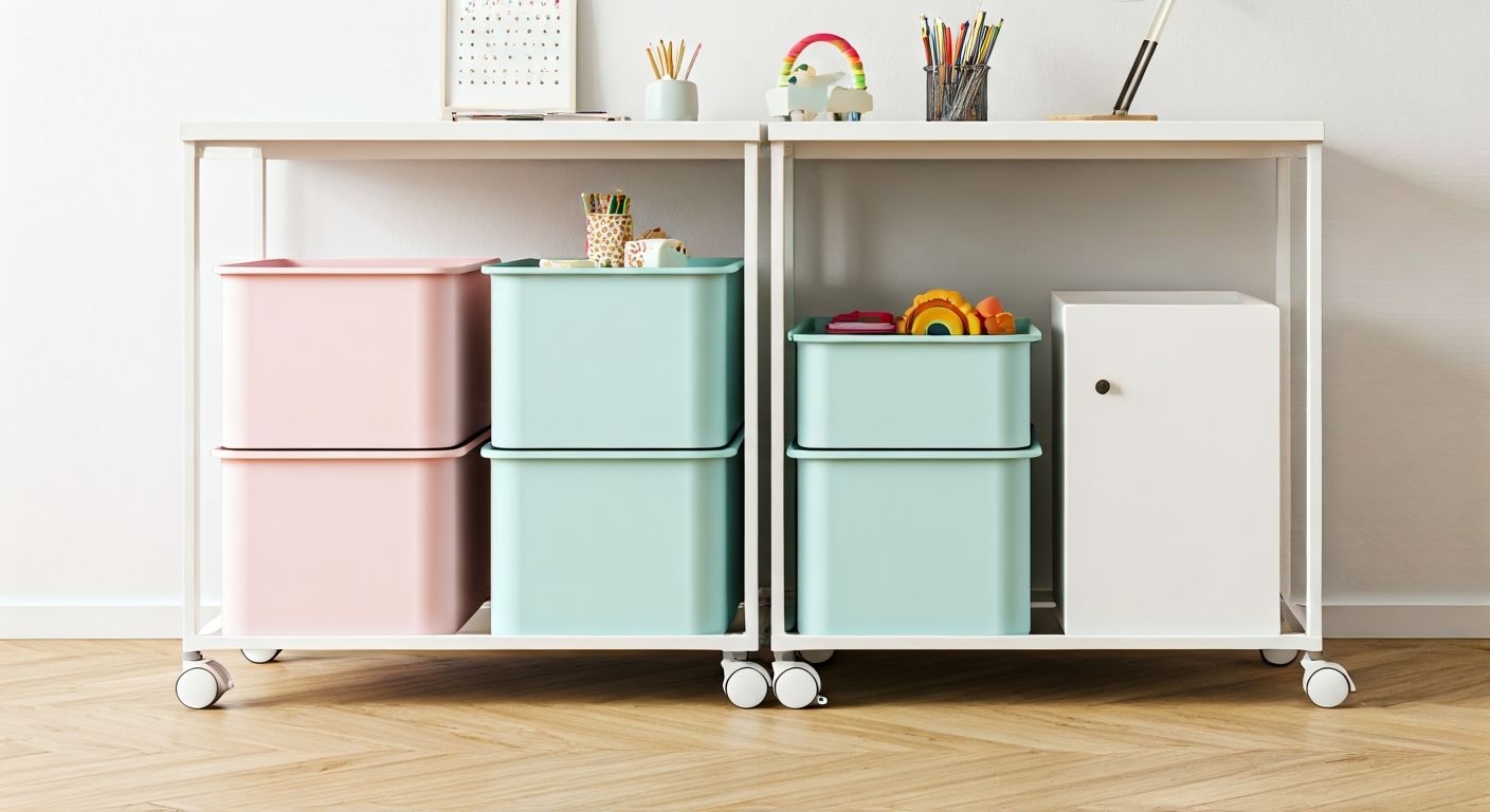 детали мобильных систем хранения игрушек