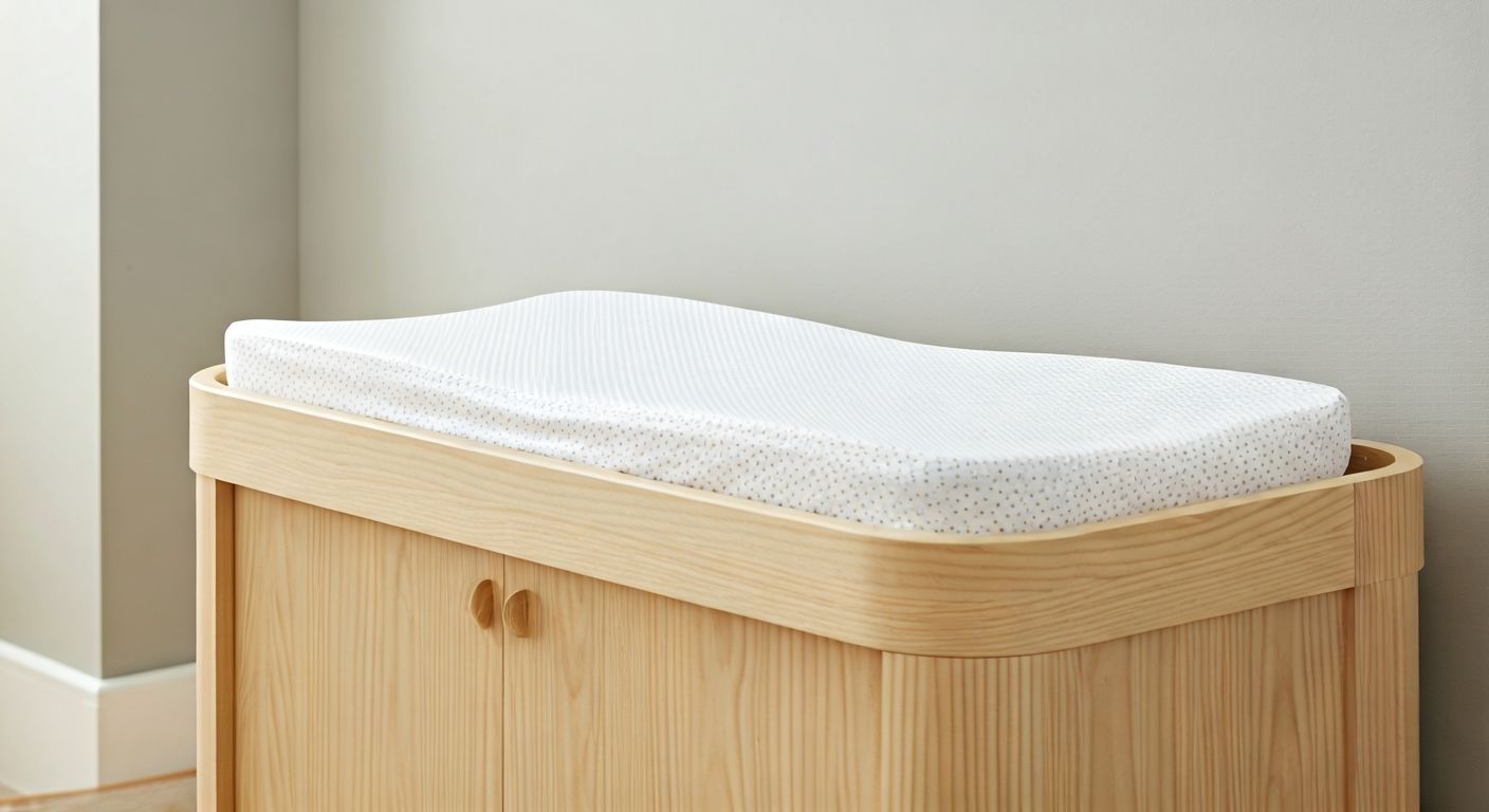 Детальный снимок пеленального столика