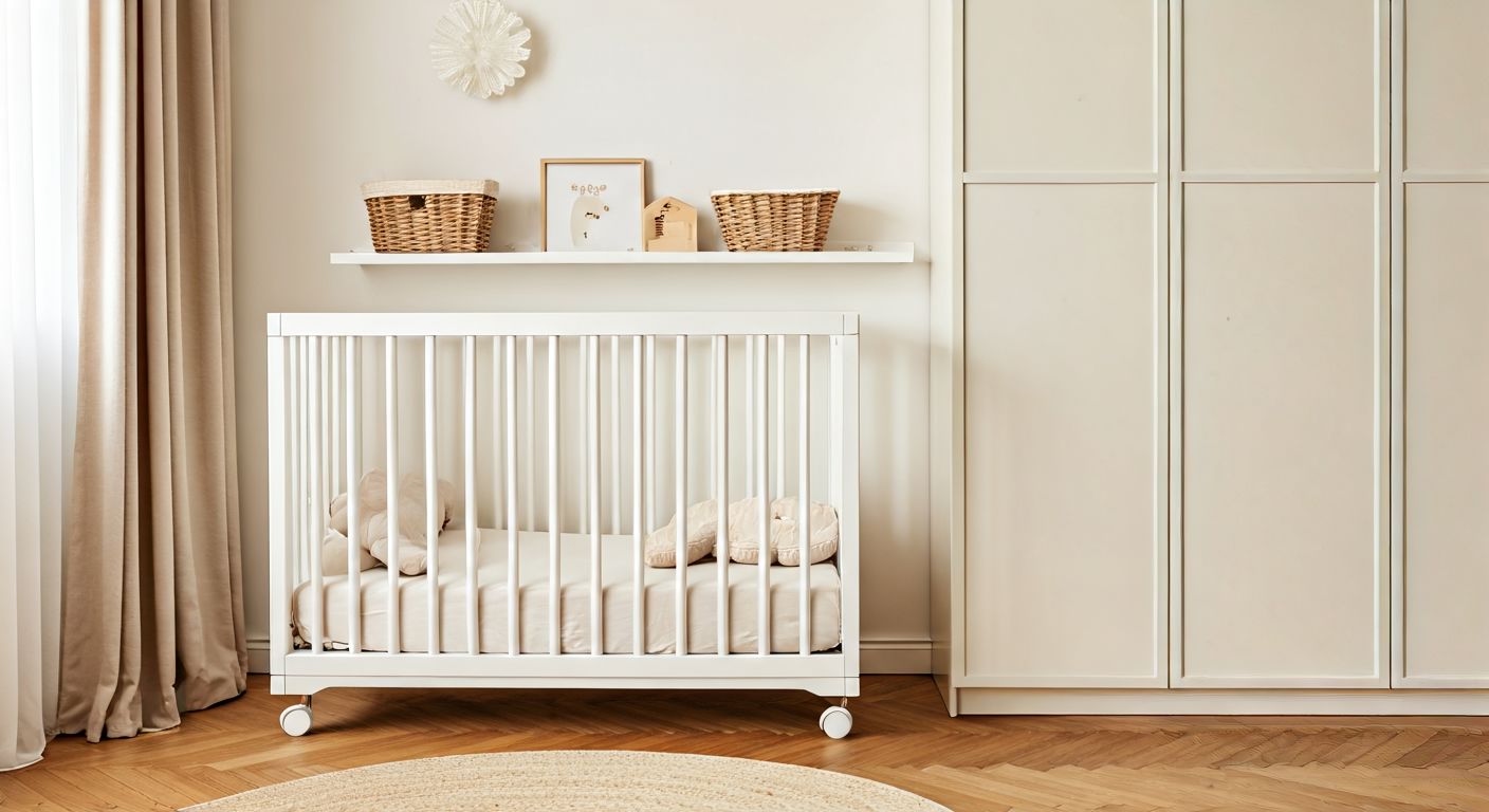 Уютный скандинавский уголок с кроваткой