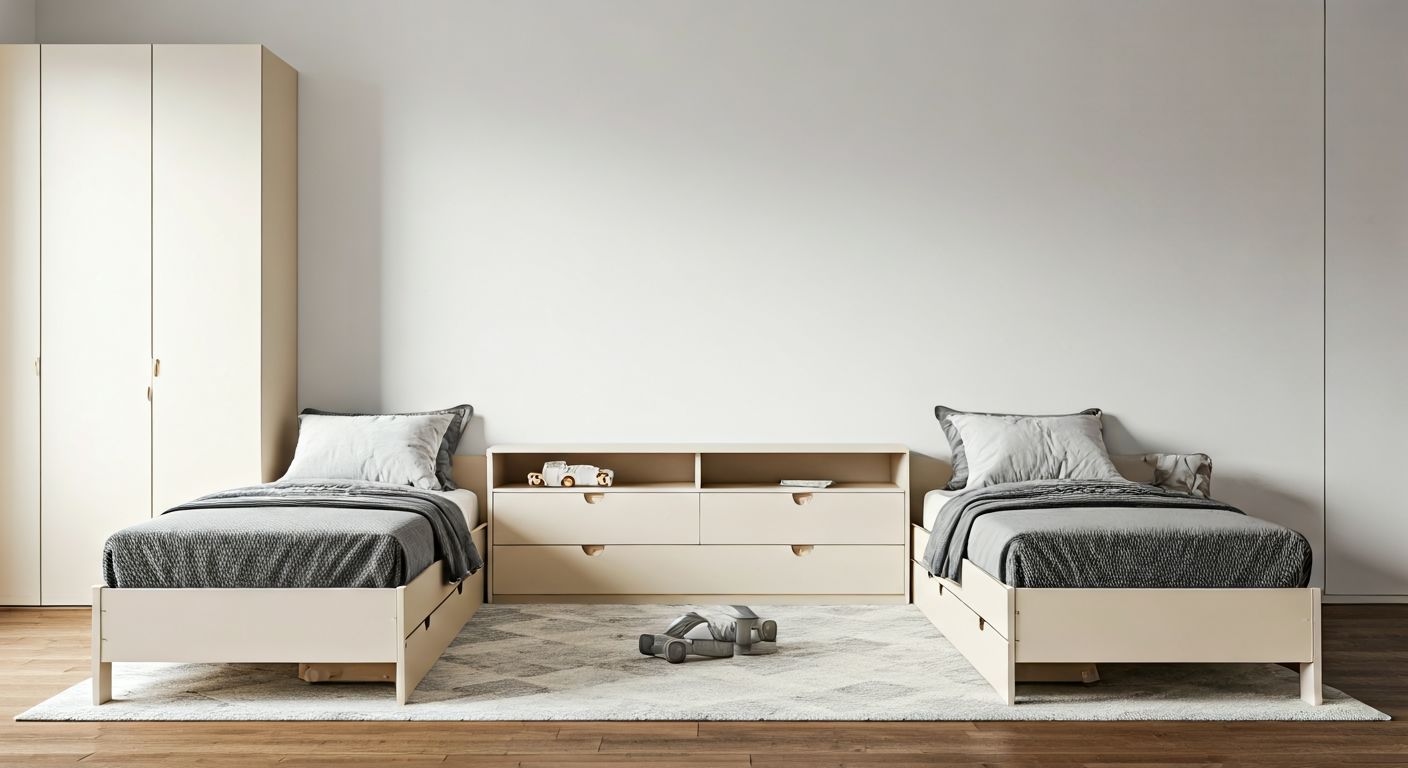 Т-образная расстановка кроватей