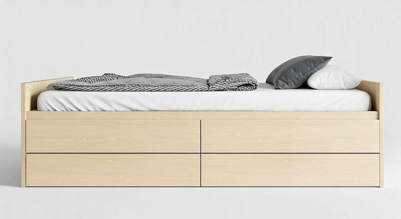 Кровать с выдвижными ящиками снизу