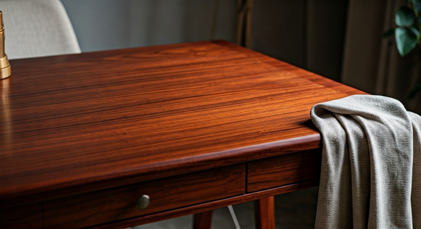 Кабинетный стол из красного дерева