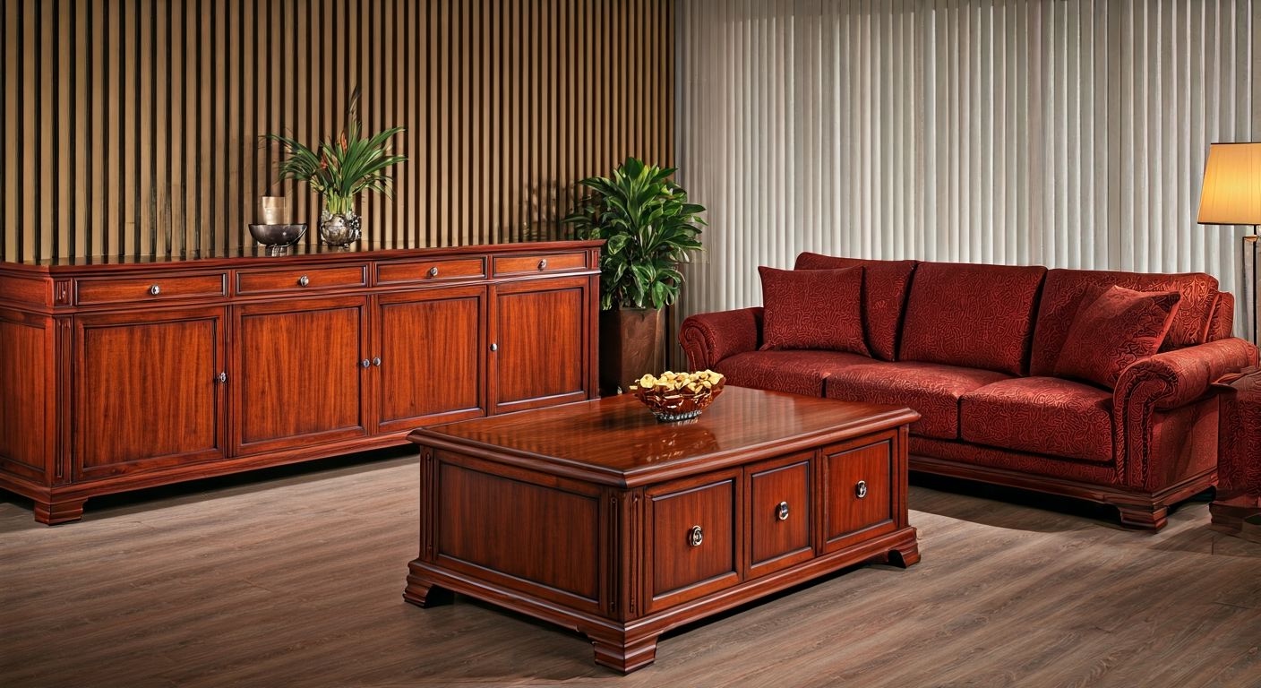 Роскошная мебель из махагони в интерьере