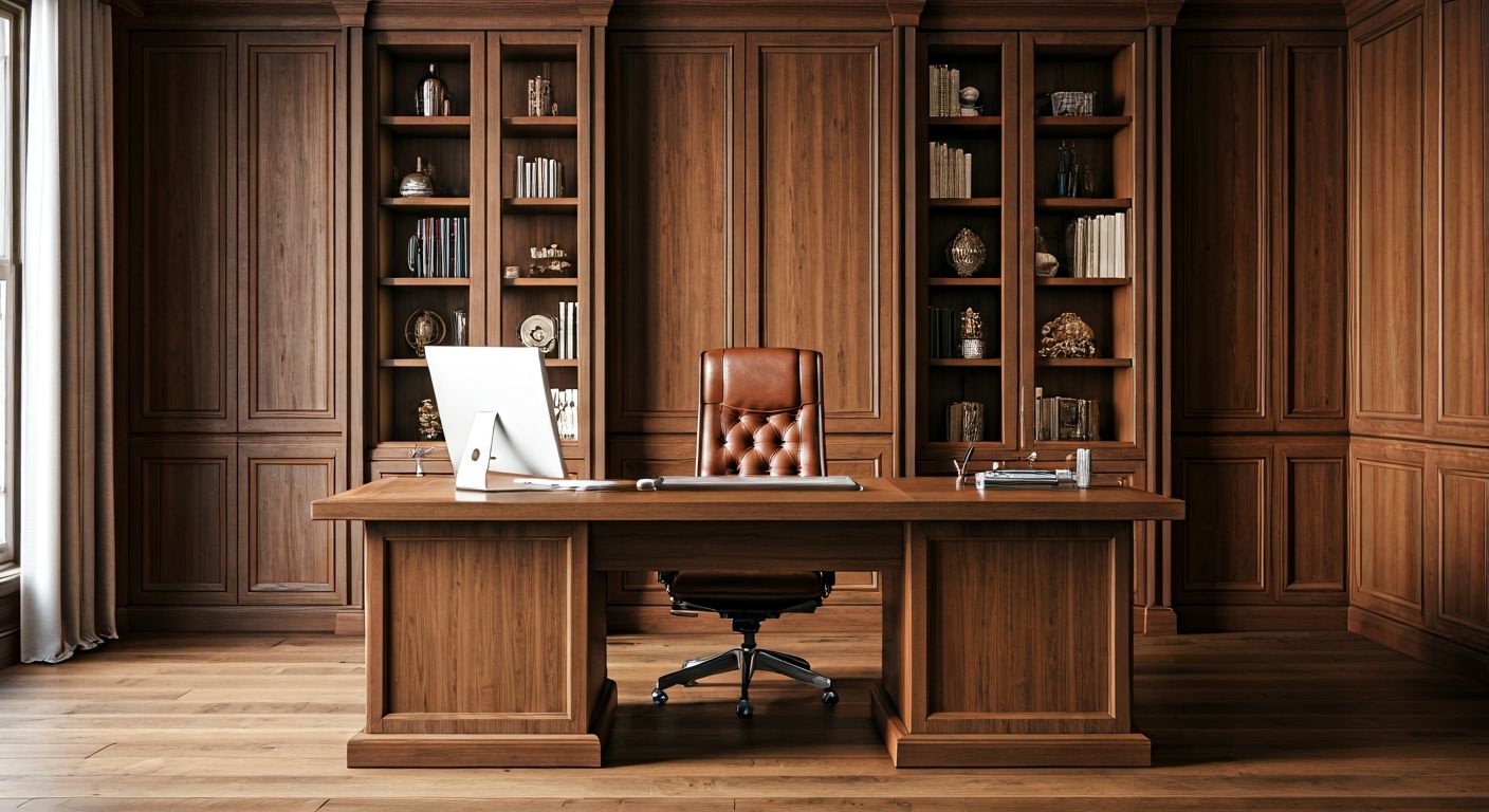 Роскошный кабинет директора в классике