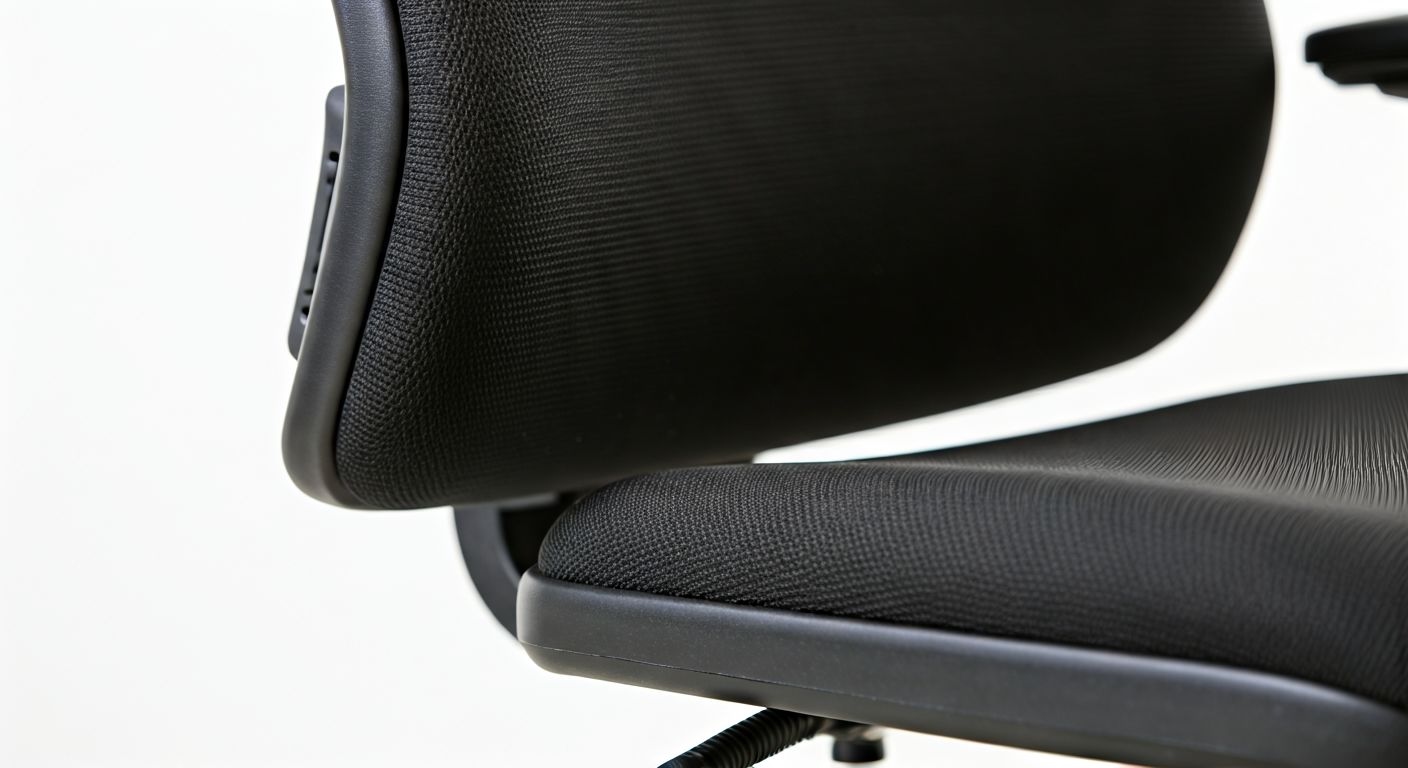 Макрофотография механизма поясничной поддержки кресла