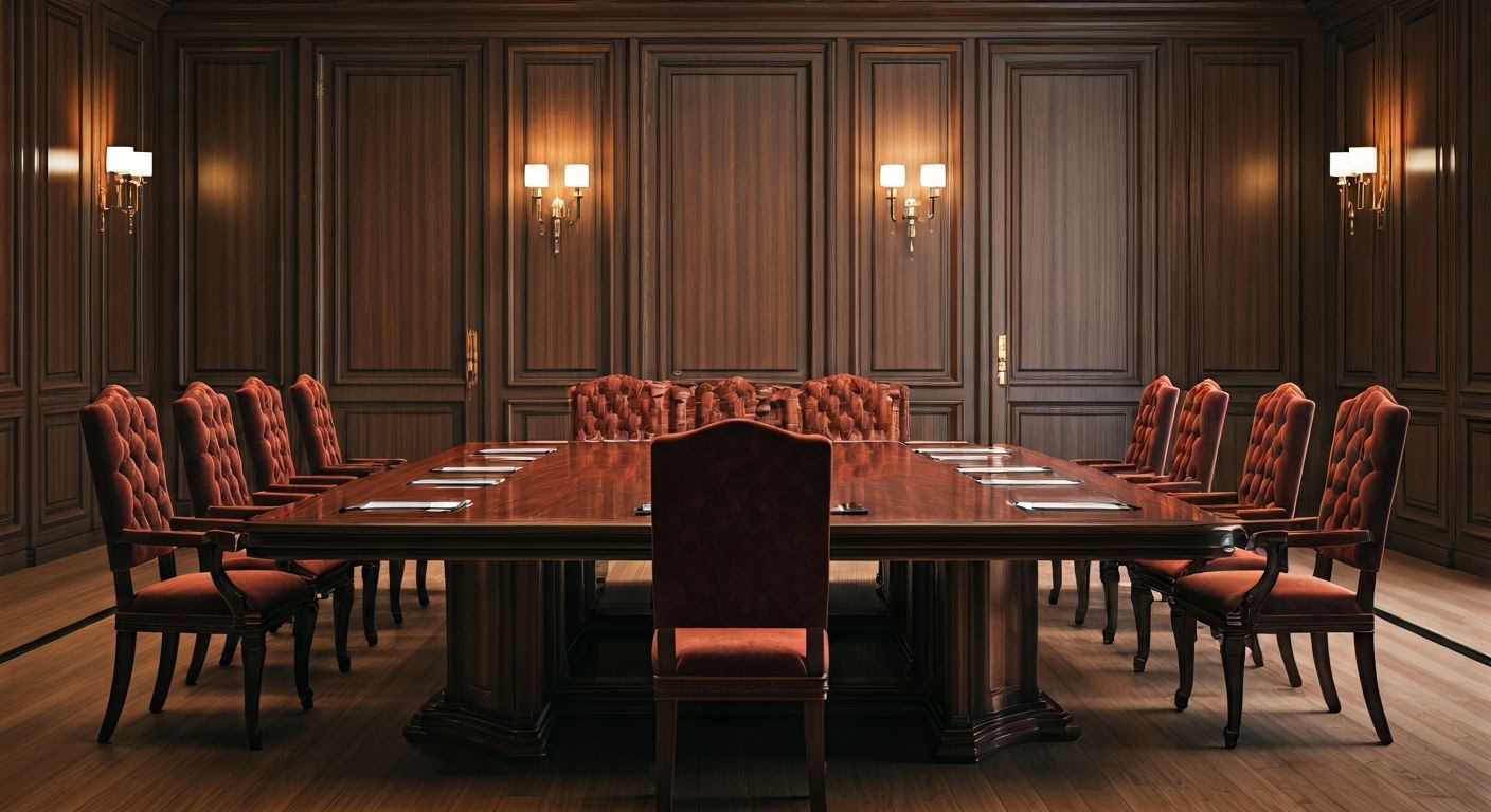 Роскошная неоклассическая переговорная комната в журнале