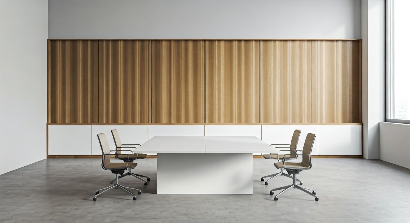 Минималистичная переговорная без лишних деталей