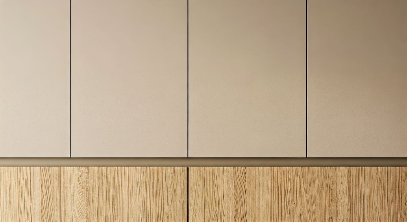 матовые фасады и керамическая столешница