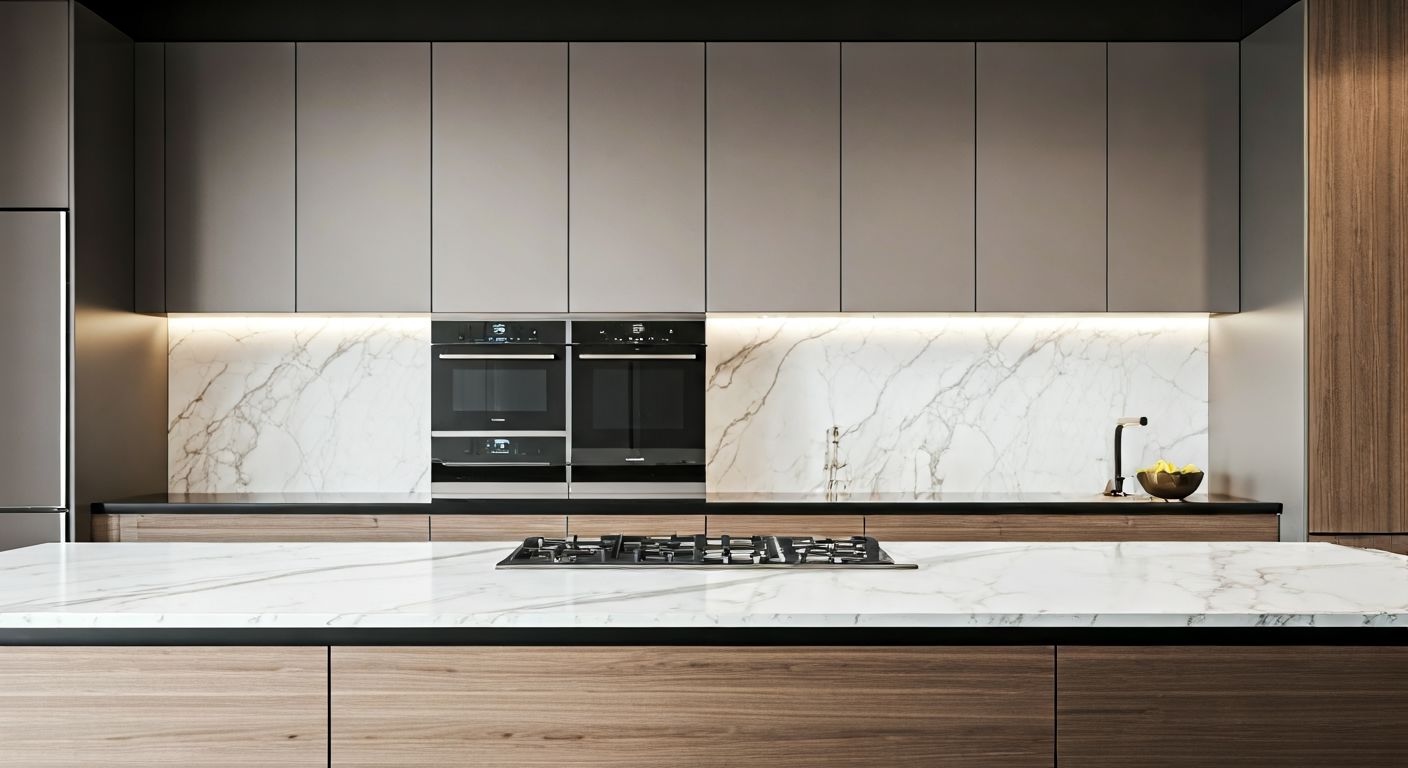 Роскошная современная кухня в интерьере