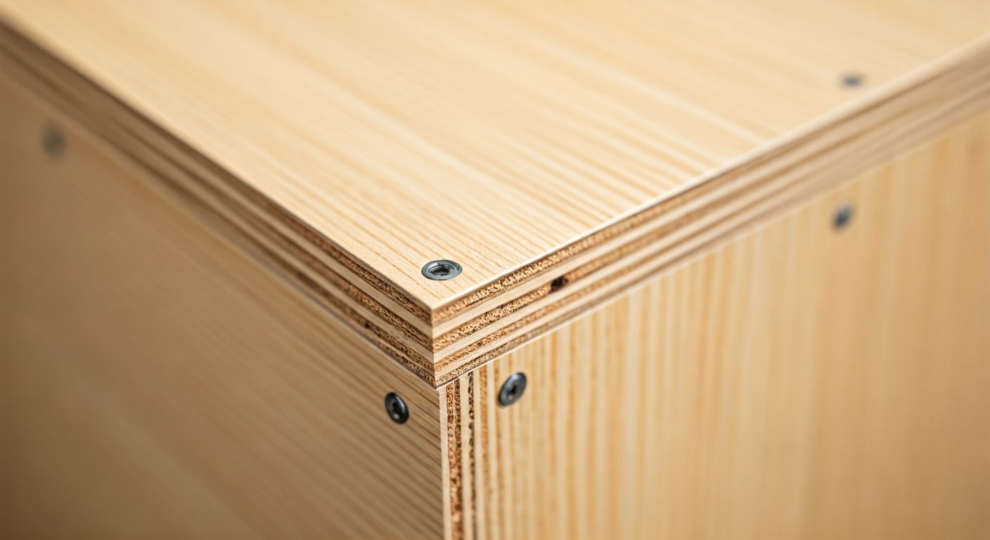 Деталь готового шкафа с ЛДСП