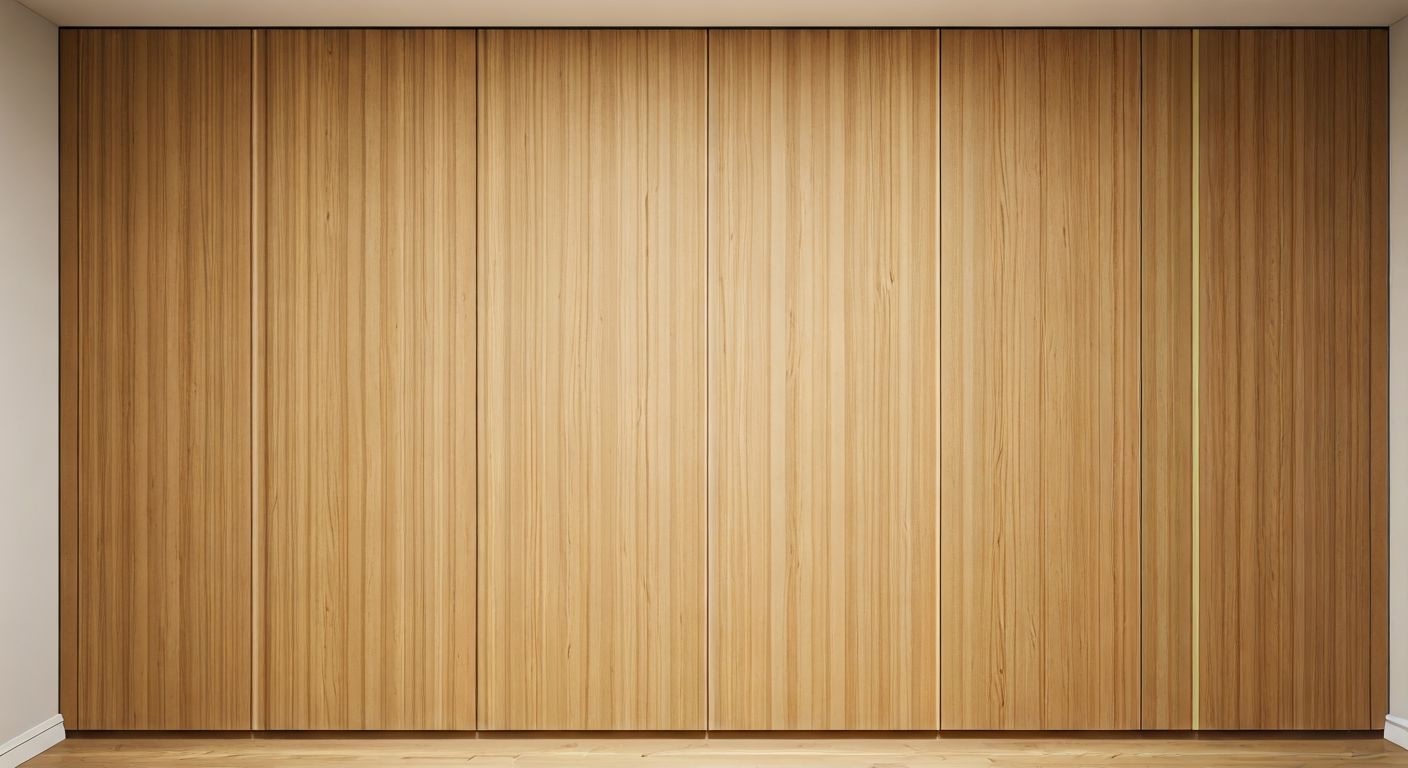 Встроенный шкаф в спальне без посредников