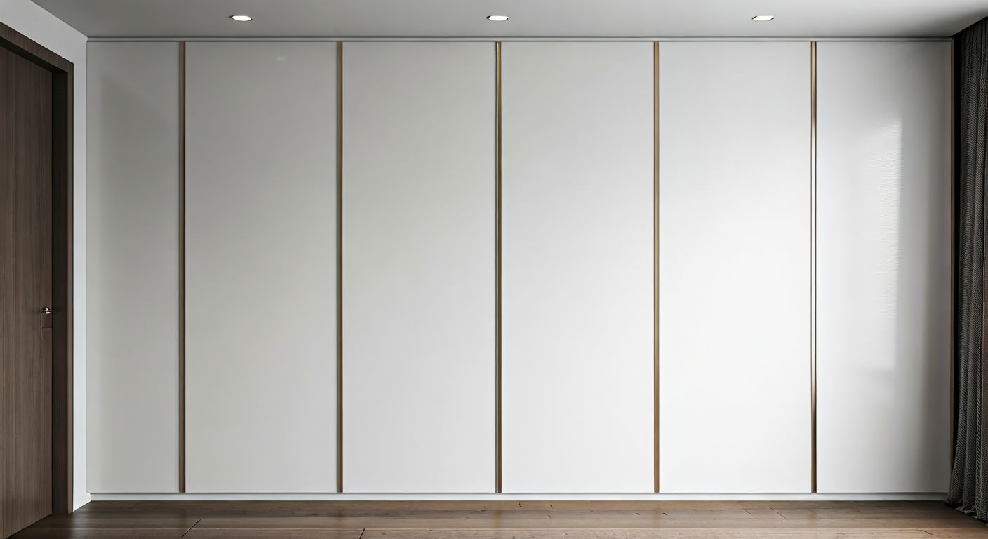 Роскошный встроенный шкаф в интерьере