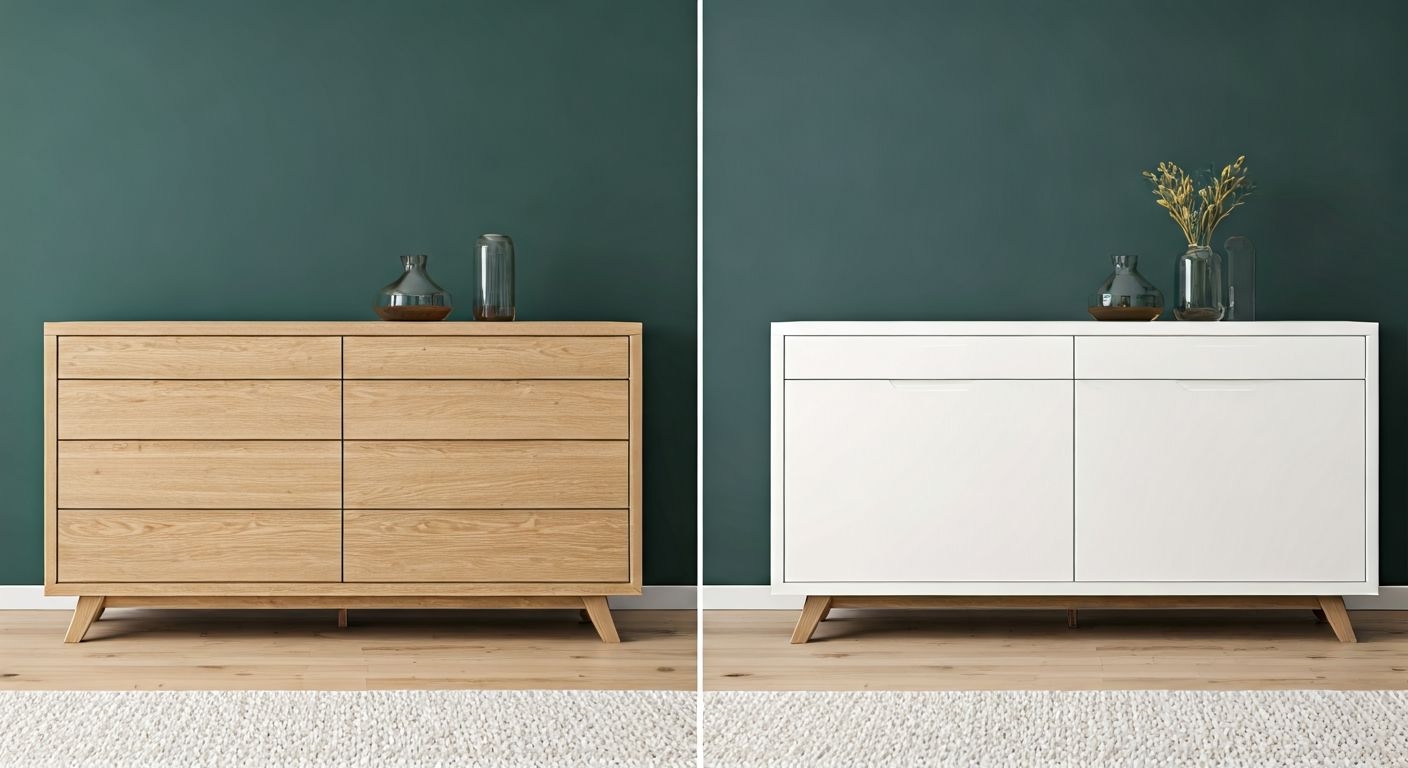 Роскошная гостиная с комодами из массива и МДФ