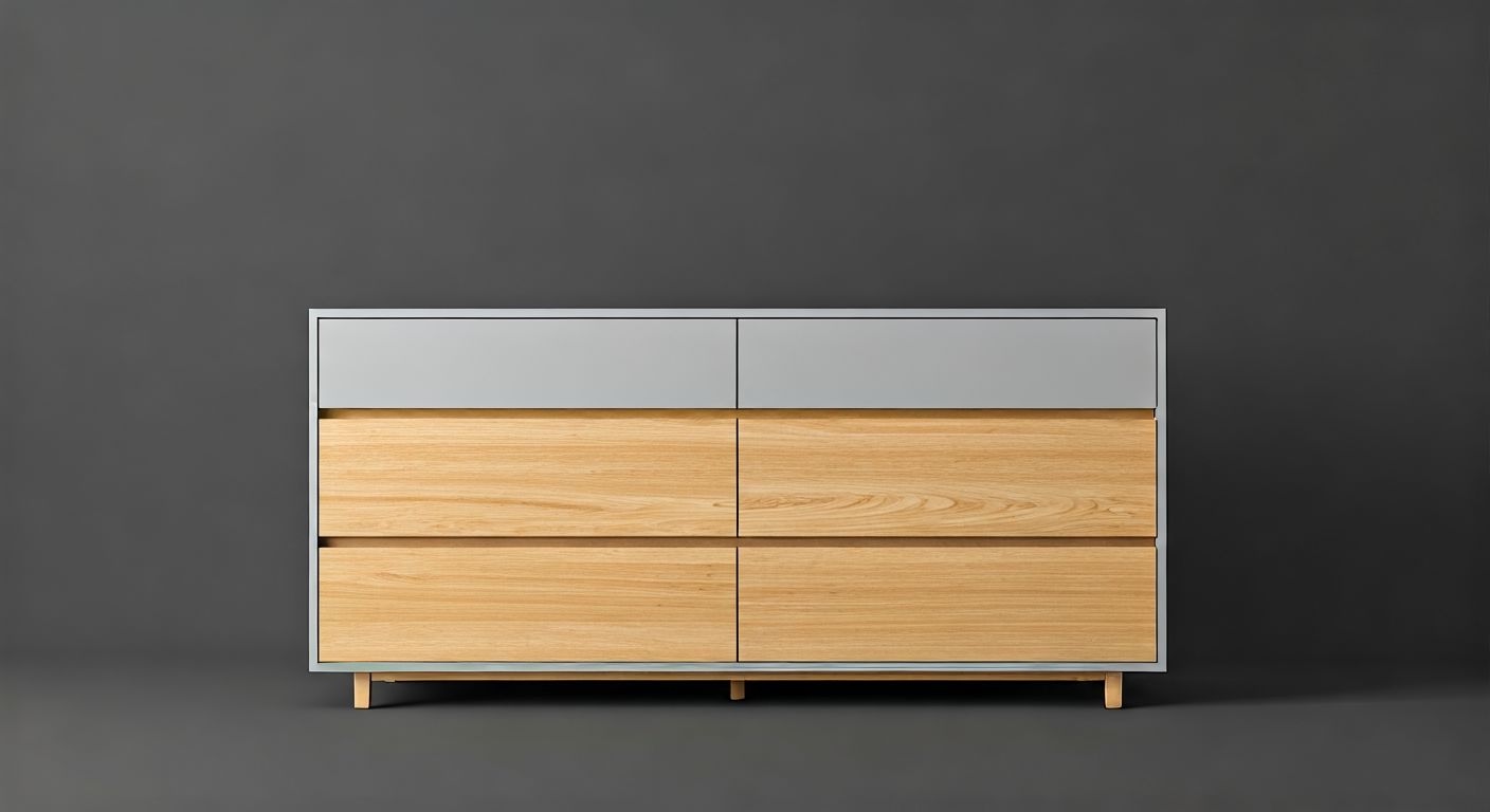 Тумба МДФ с фасадами из массива бука