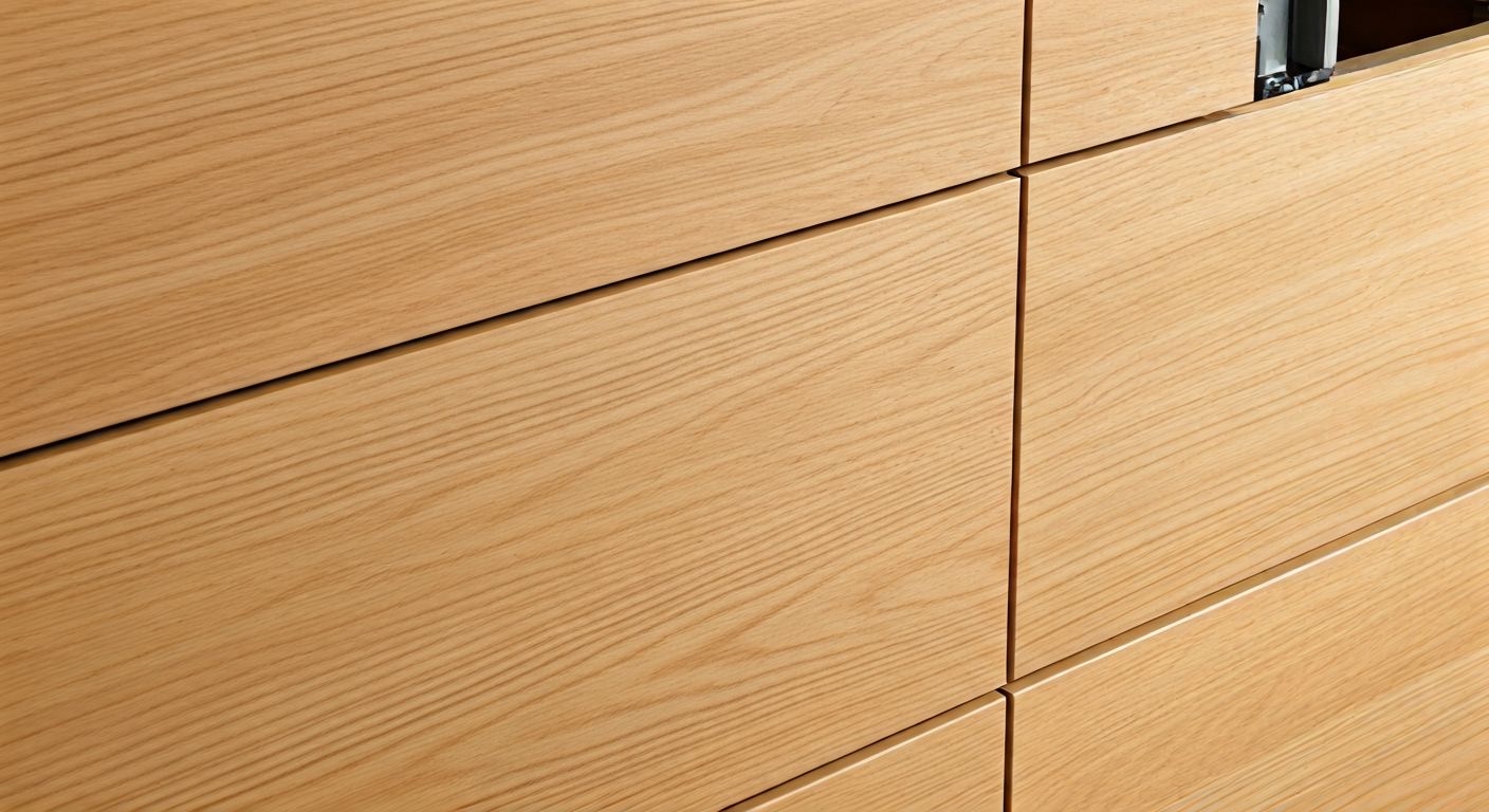 Крупный план мебельных направляющих ящиков