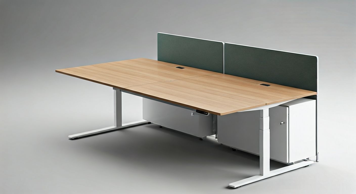 модульный рабочий стол с кабель-менеджментом