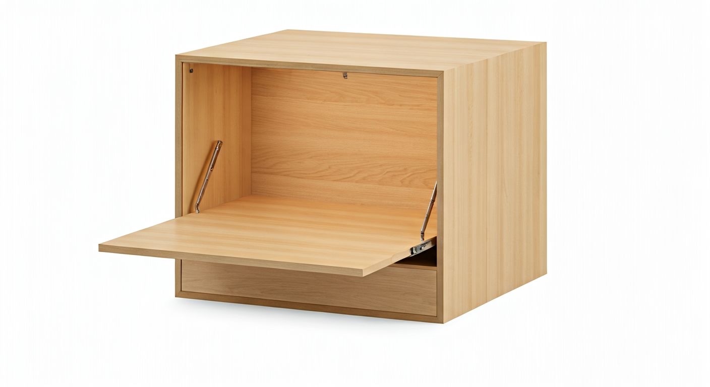 деталь выдвижного рабочего стола-шкафа