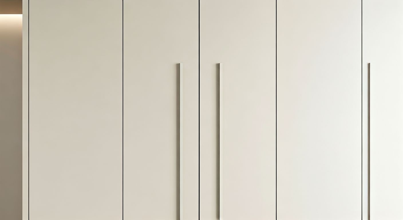 Встроенный шкаф в стиле минимализм