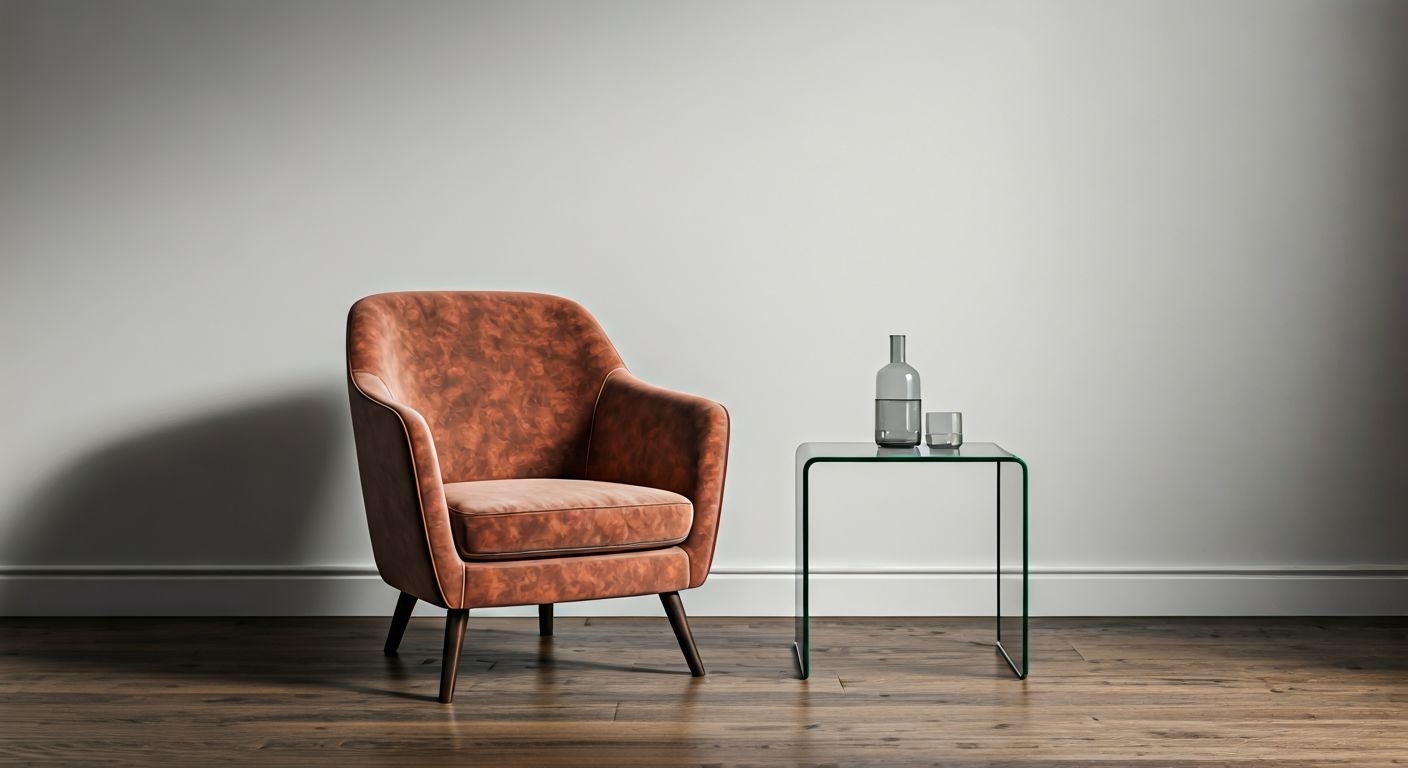 Уголок винтажного кресла и современности