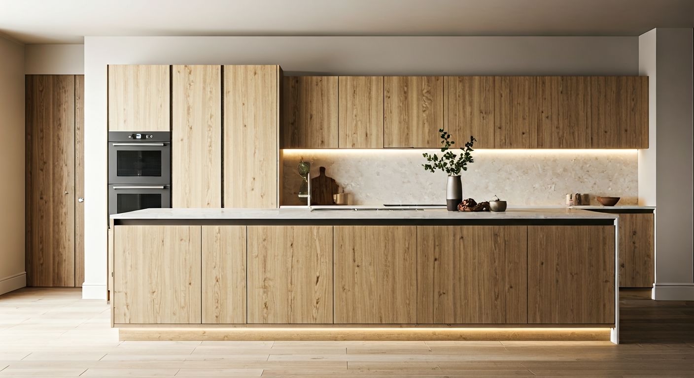 Роскошная открытая кухня с островом