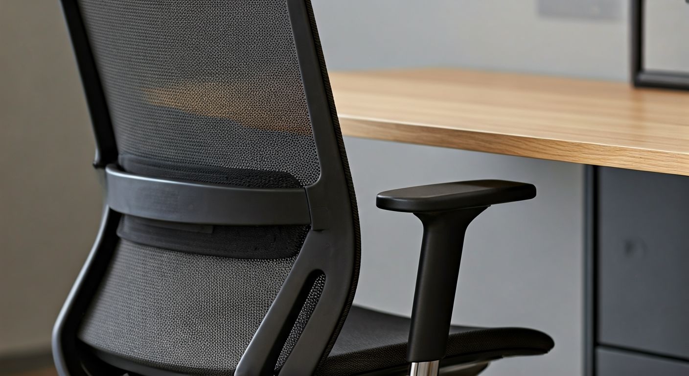 эргономичное кресло с регулируемой спинкой