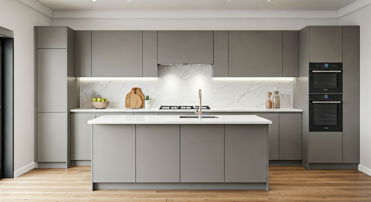 островная кухня с барной стойкой