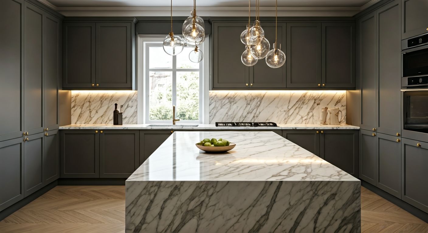 Роскошная кухня на заказ в интерьере