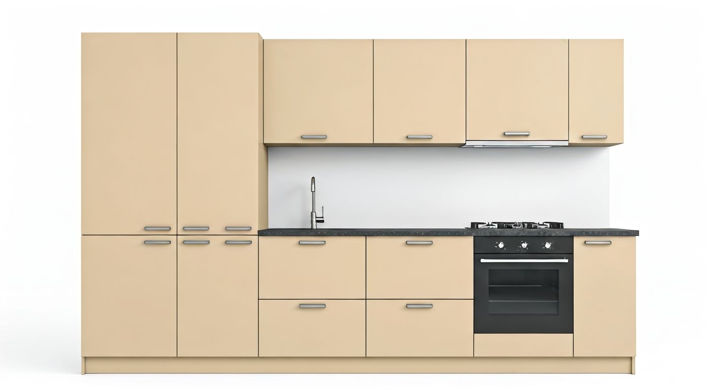 Готовая кухня со стандартными модулями