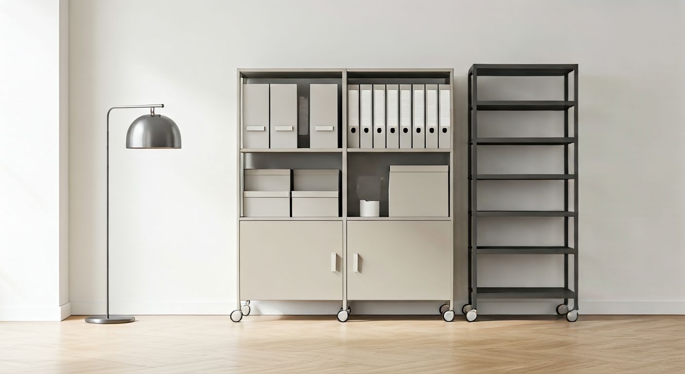 Открытый офис с мобильными стеллажами